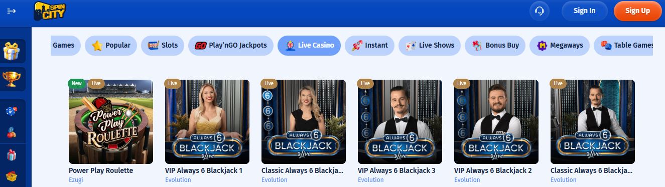 Play live blackjack and roulette with real dealers