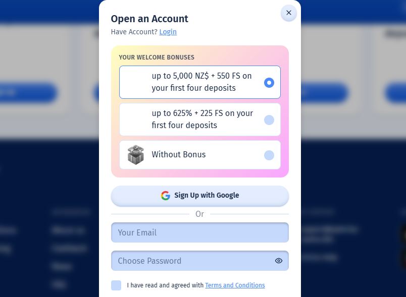 Join SpinCity and claim welcome bonus