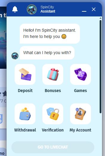 Get instant assistance via casino support chat for deposits, bonuses and account issues